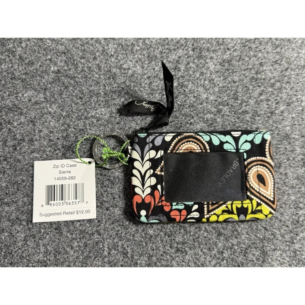 Vera Bradley‎ Zip ID Case Key Ring Sierra NWT